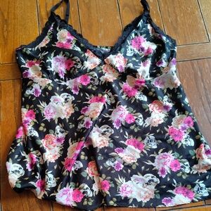 Floral Satin Camisole Top